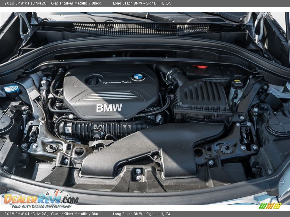 2018 BMW X1 sDrive28i Glacier Silver Metallic / Black Photo #8