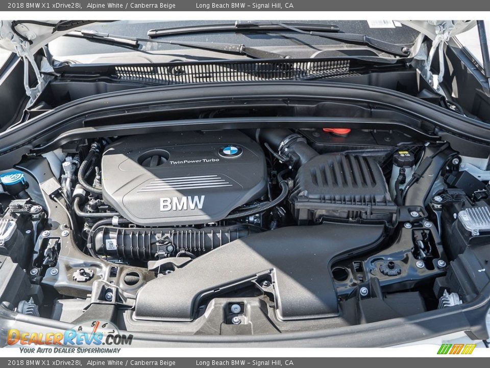 2018 BMW X1 xDrive28i Alpine White / Canberra Beige Photo #8