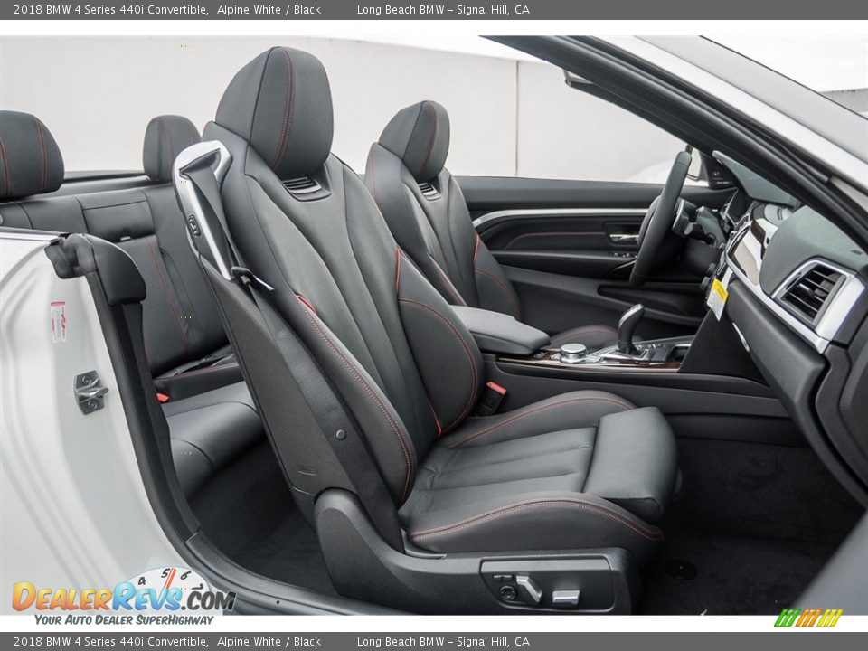 Black Interior - 2018 BMW 4 Series 440i Convertible Photo #2