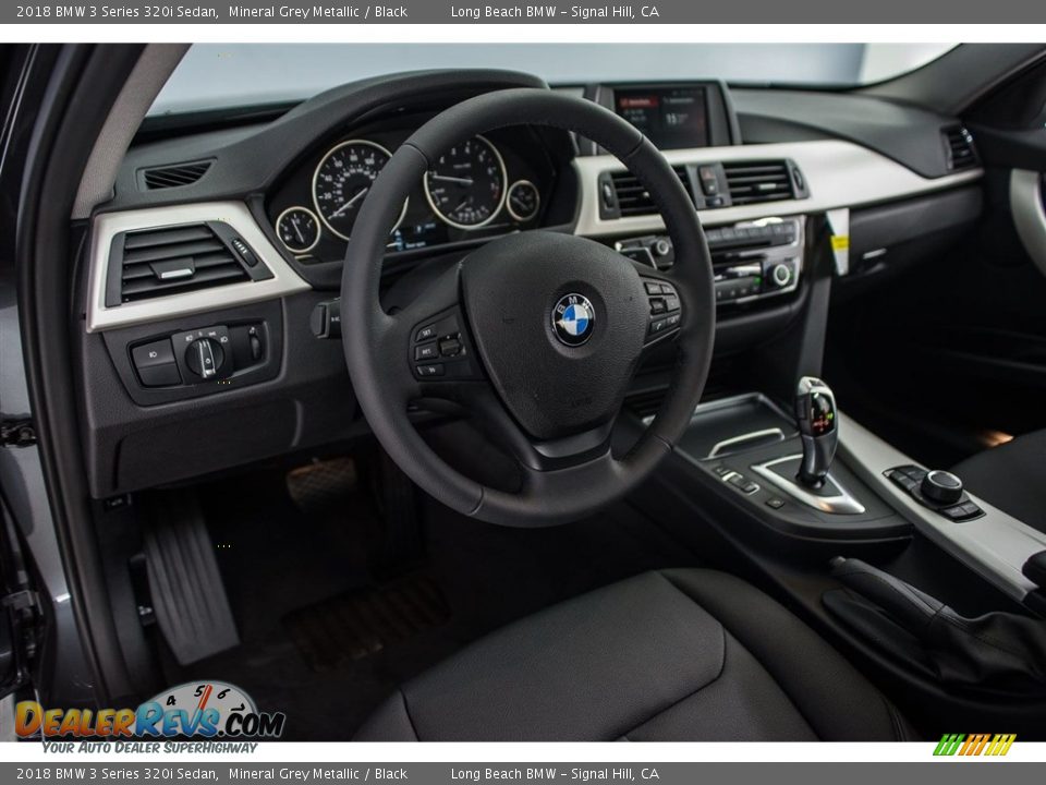 2018 BMW 3 Series 320i Sedan Mineral Grey Metallic / Black Photo #6