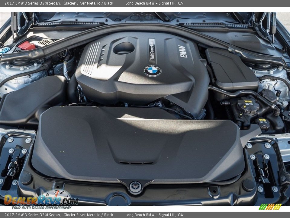 2017 BMW 3 Series 330i Sedan Glacier Silver Metallic / Black Photo #8