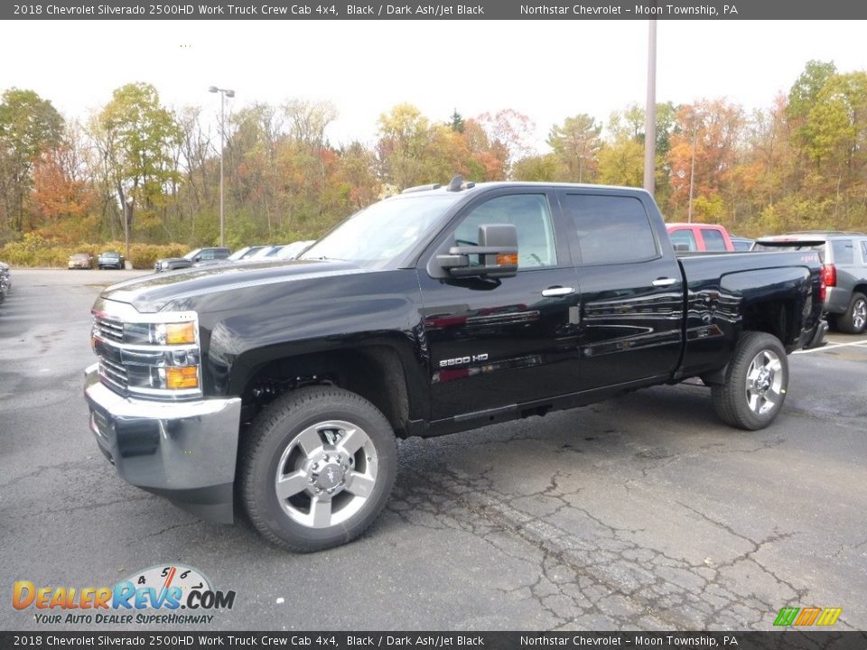 2018 Chevrolet Silverado 2500HD Work Truck Crew Cab 4x4 Black / Dark Ash/Jet Black Photo #1