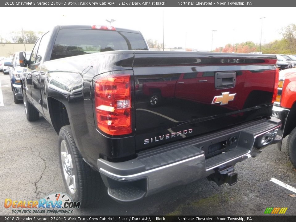 2018 Chevrolet Silverado 2500HD Work Truck Crew Cab 4x4 Black / Dark Ash/Jet Black Photo #3