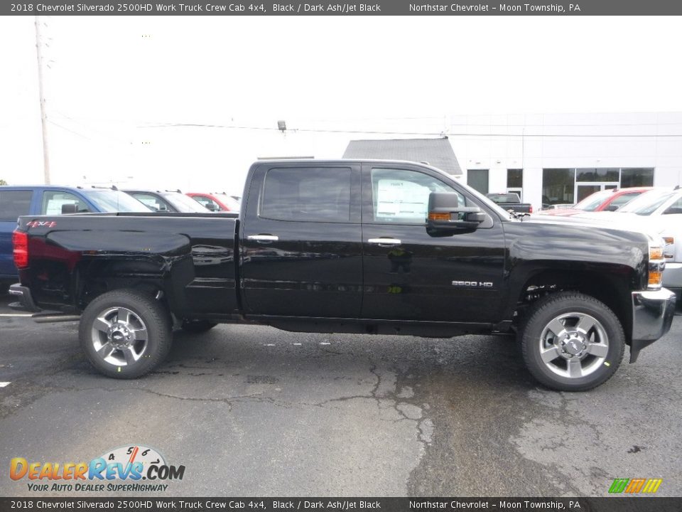 2018 Chevrolet Silverado 2500HD Work Truck Crew Cab 4x4 Black / Dark Ash/Jet Black Photo #6