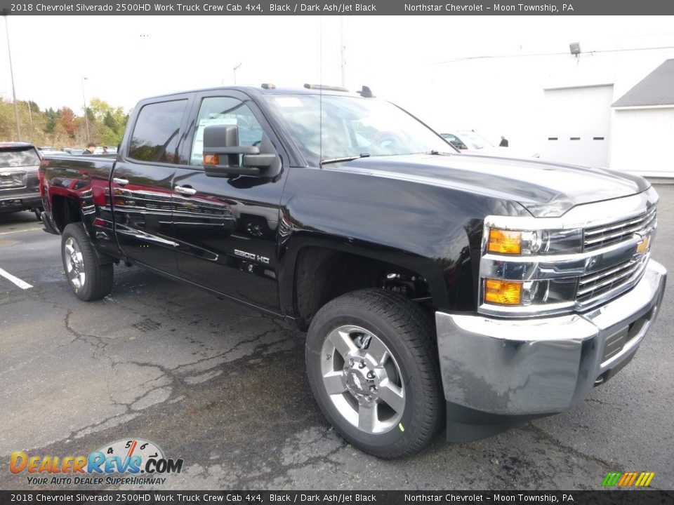 2018 Chevrolet Silverado 2500HD Work Truck Crew Cab 4x4 Black / Dark Ash/Jet Black Photo #7