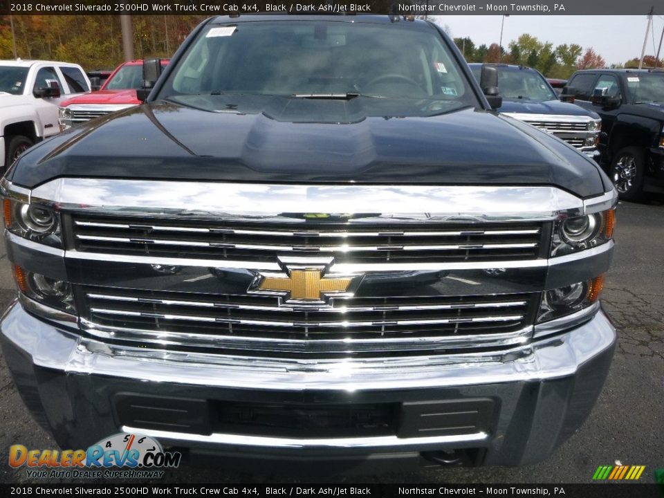 2018 Chevrolet Silverado 2500HD Work Truck Crew Cab 4x4 Black / Dark Ash/Jet Black Photo #8