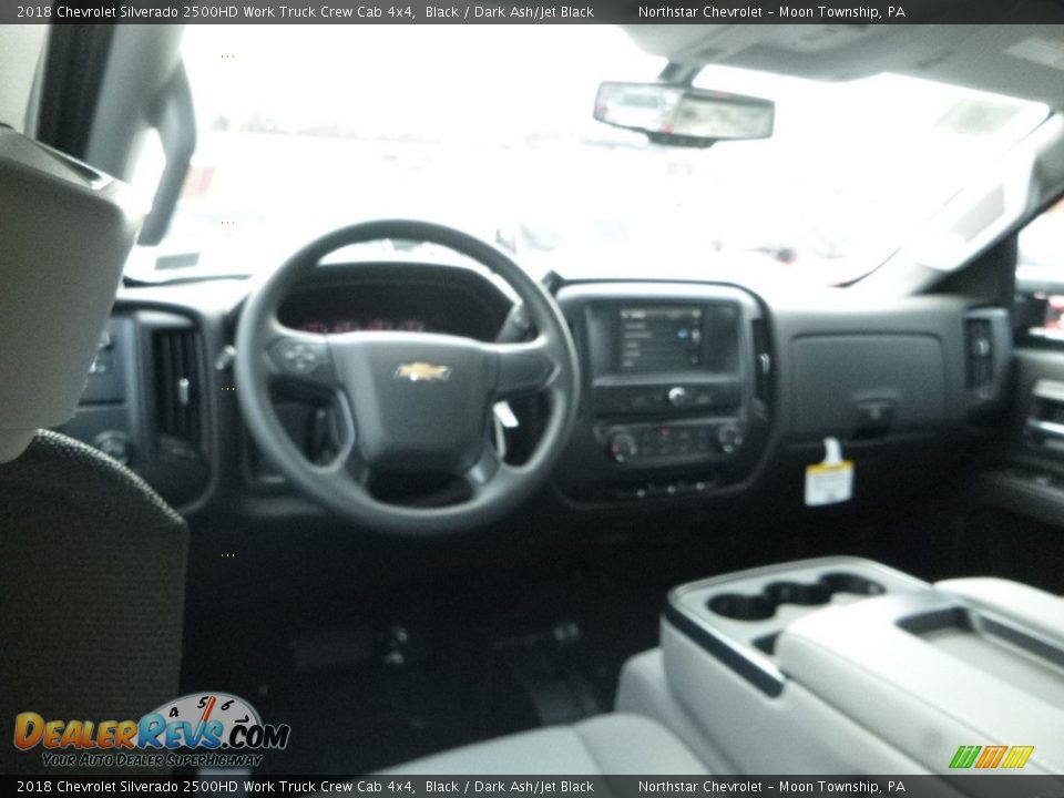 2018 Chevrolet Silverado 2500HD Work Truck Crew Cab 4x4 Black / Dark Ash/Jet Black Photo #13