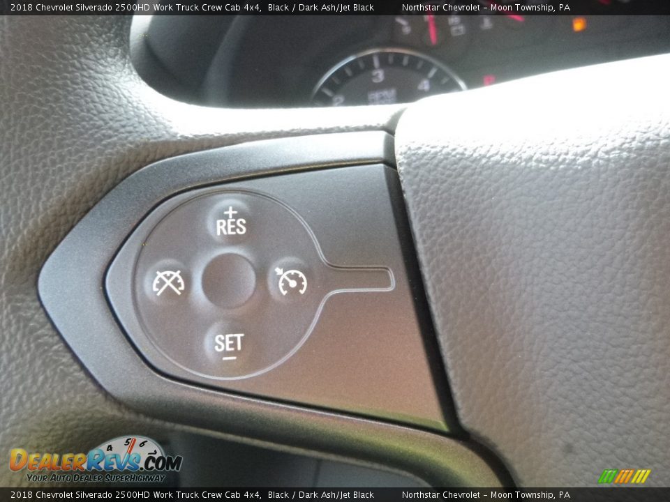 2018 Chevrolet Silverado 2500HD Work Truck Crew Cab 4x4 Black / Dark Ash/Jet Black Photo #20