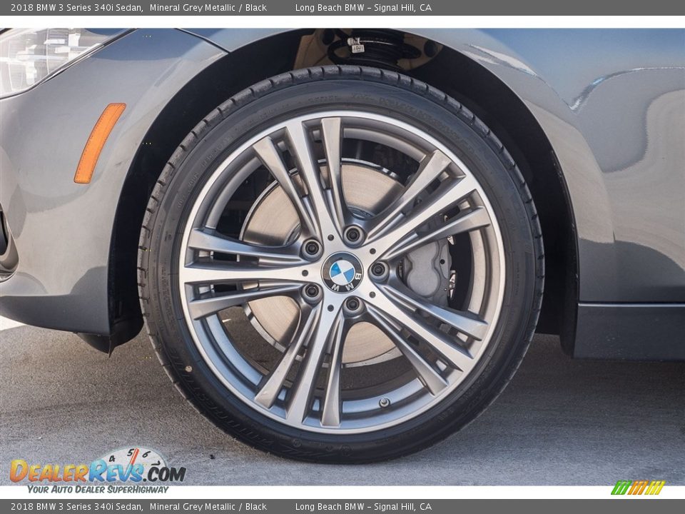 2018 BMW 3 Series 340i Sedan Mineral Grey Metallic / Black Photo #9