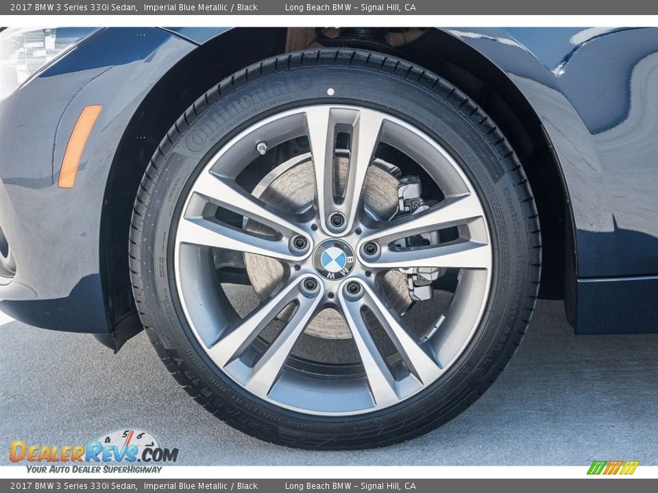 2017 BMW 3 Series 330i Sedan Imperial Blue Metallic / Black Photo #9
