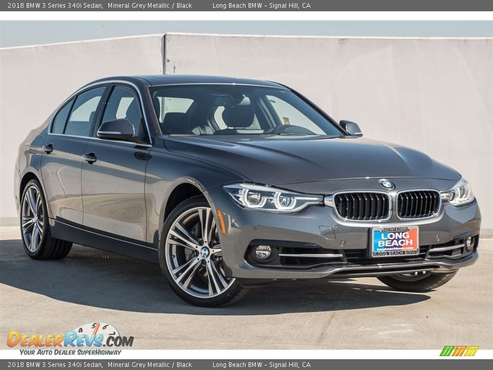 2018 BMW 3 Series 340i Sedan Mineral Grey Metallic / Black Photo #12