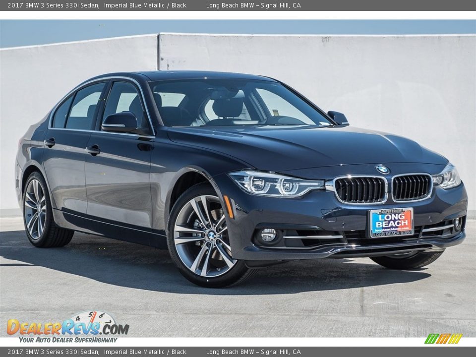 2017 BMW 3 Series 330i Sedan Imperial Blue Metallic / Black Photo #12