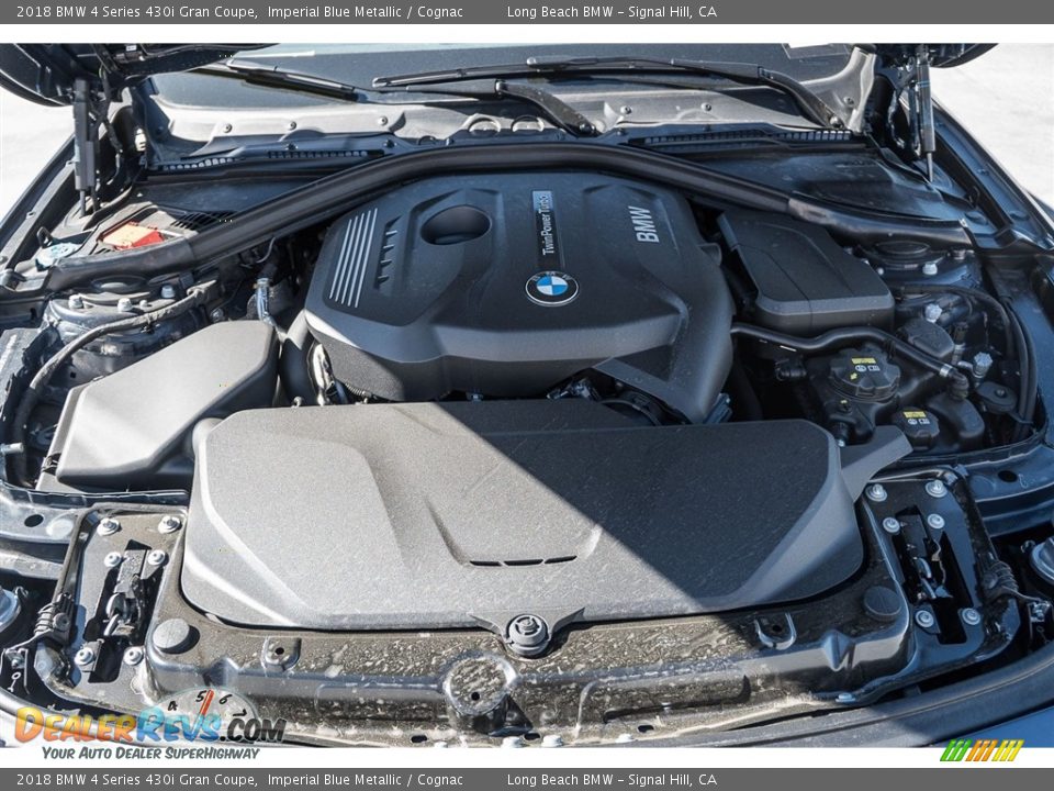 2018 BMW 4 Series 430i Gran Coupe Imperial Blue Metallic / Cognac Photo #8