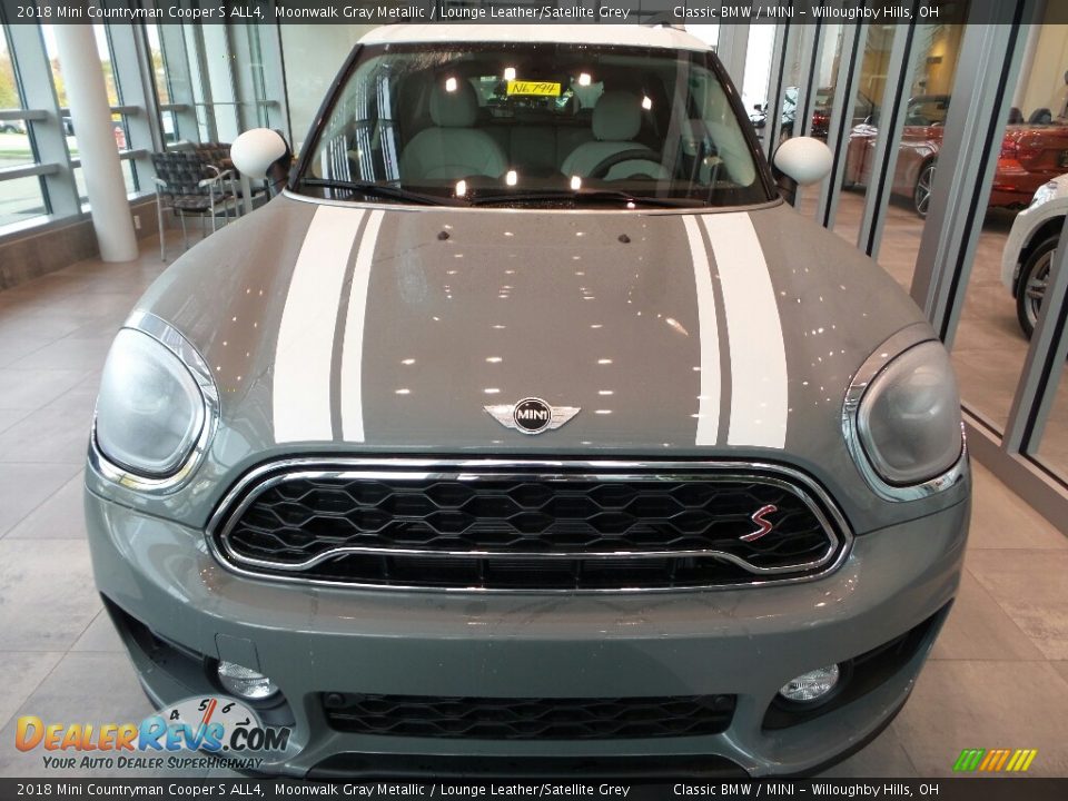 2018 Mini Countryman Cooper S ALL4 Moonwalk Gray Metallic / Lounge Leather/Satellite Grey Photo #2
