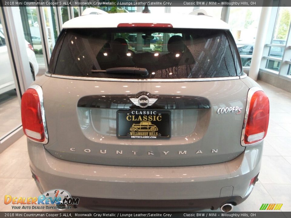 2018 Mini Countryman Cooper S ALL4 Moonwalk Gray Metallic / Lounge Leather/Satellite Grey Photo #3