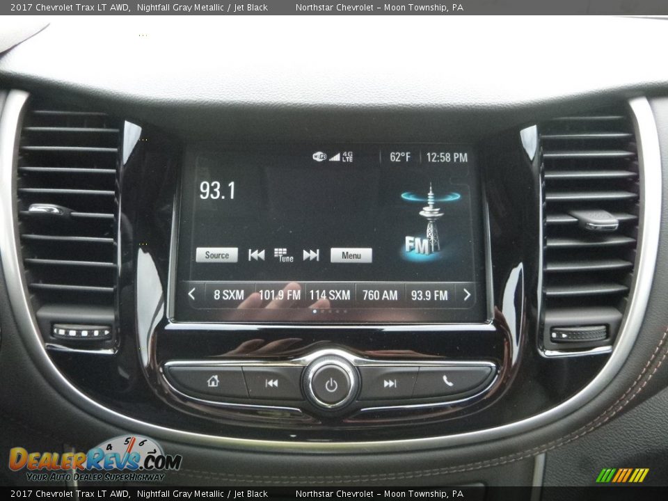 2017 Chevrolet Trax LT AWD Nightfall Gray Metallic / Jet Black Photo #18