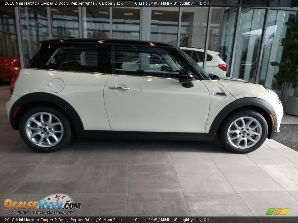 2018 Mini Hardtop Cooper 2 Door Pepper White / Carbon Black Photo #1