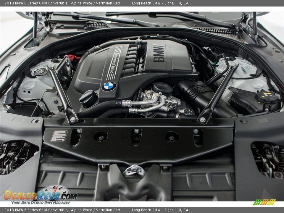 2018 BMW 6 Series 640i Convertible 3.0 Liter TwinPower Turbocharged DOHC 24-Valve VVT Inline 6 Cylinder Engine Photo #8