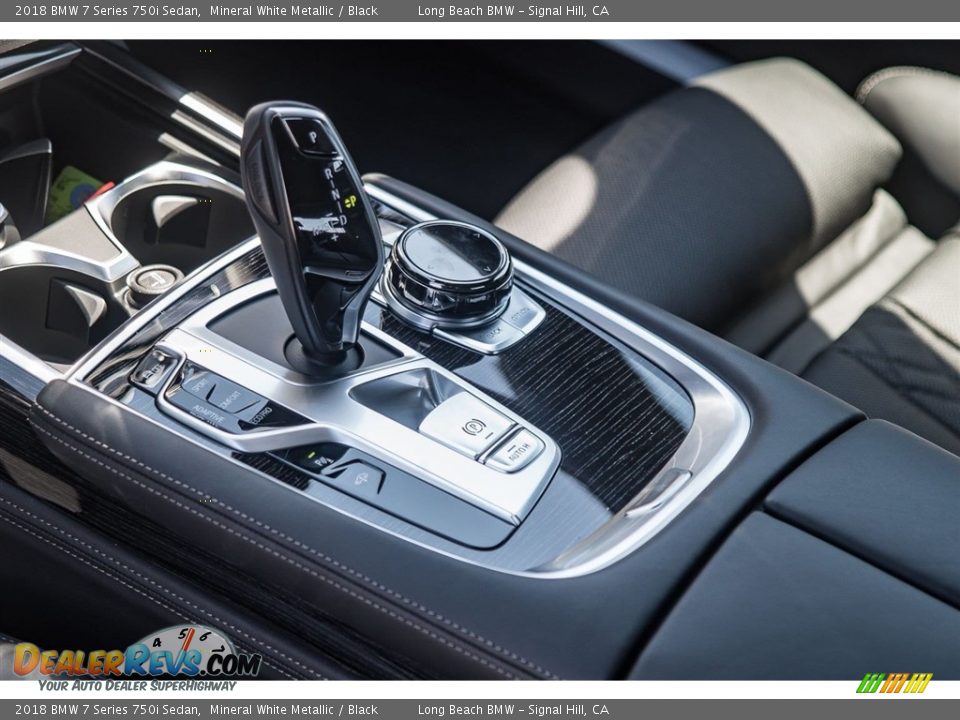 2018 BMW 7 Series 750i Sedan Mineral White Metallic / Black Photo #7