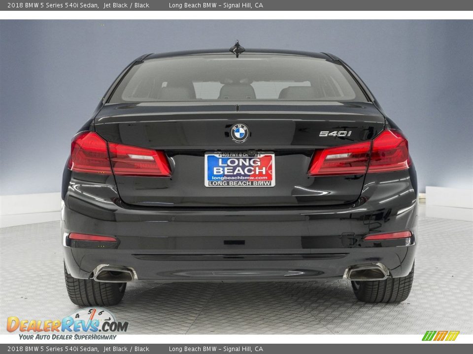 2018 BMW 5 Series 540i Sedan Jet Black / Black Photo #3