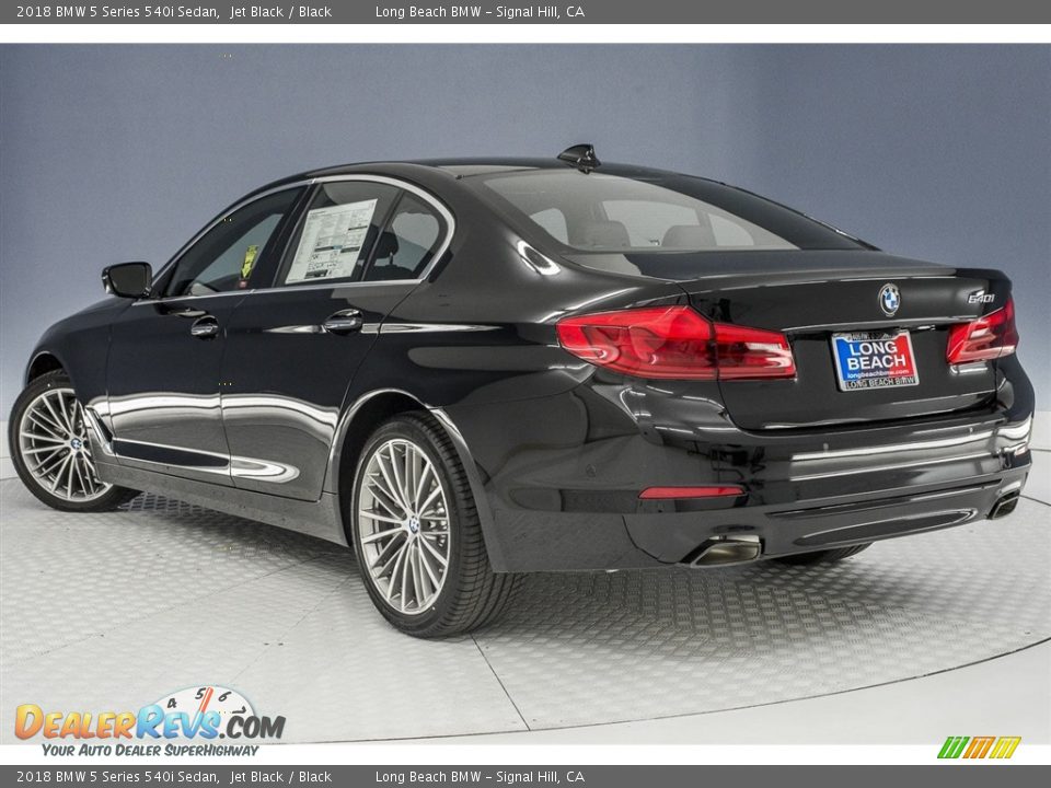 2018 BMW 5 Series 540i Sedan Jet Black / Black Photo #4