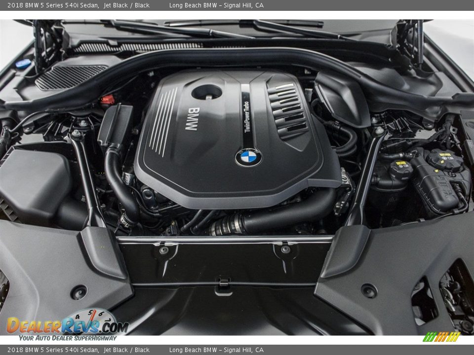2018 BMW 5 Series 540i Sedan Jet Black / Black Photo #8