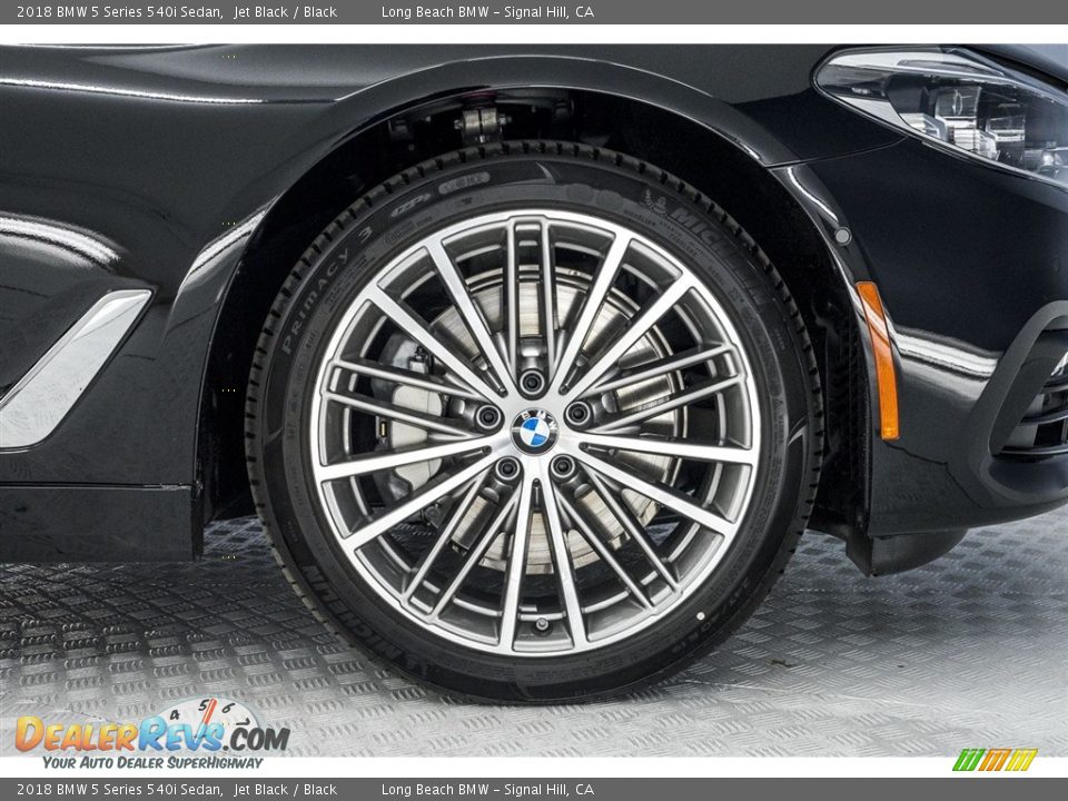 2018 BMW 5 Series 540i Sedan Jet Black / Black Photo #9