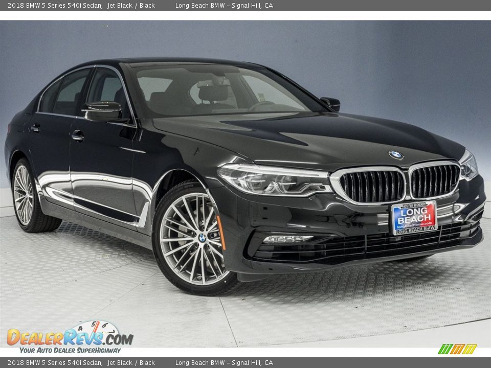 2018 BMW 5 Series 540i Sedan Jet Black / Black Photo #11