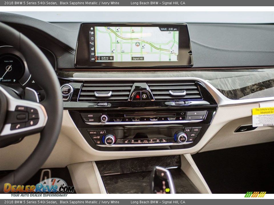 Dashboard of 2018 BMW 5 Series 540i Sedan Photo #5