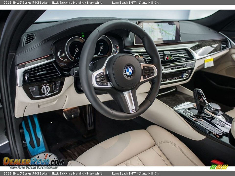 Front Seat of 2018 BMW 5 Series 540i Sedan Photo #6