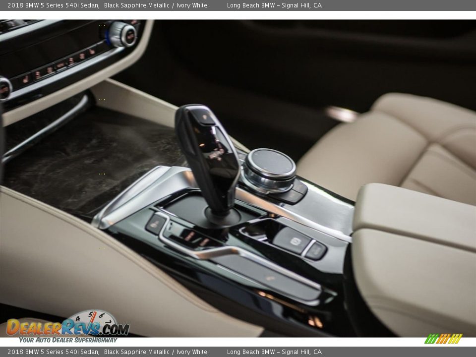 2018 BMW 5 Series 540i Sedan Black Sapphire Metallic / Ivory White Photo #7