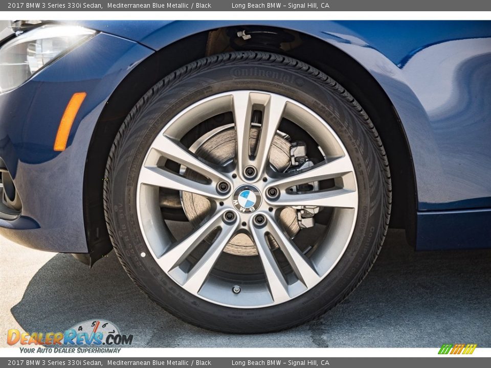 2017 BMW 3 Series 330i Sedan Mediterranean Blue Metallic / Black Photo #8
