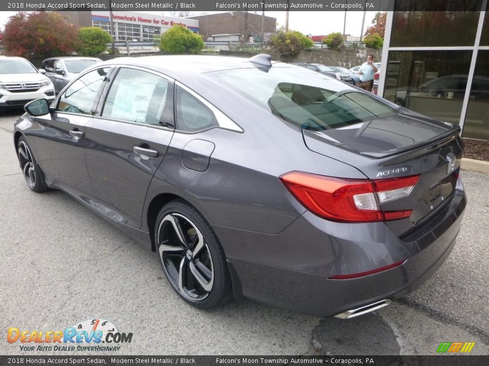 2018 Honda Accord Sport Sedan Modern Steel Metallic / Black Photo #2