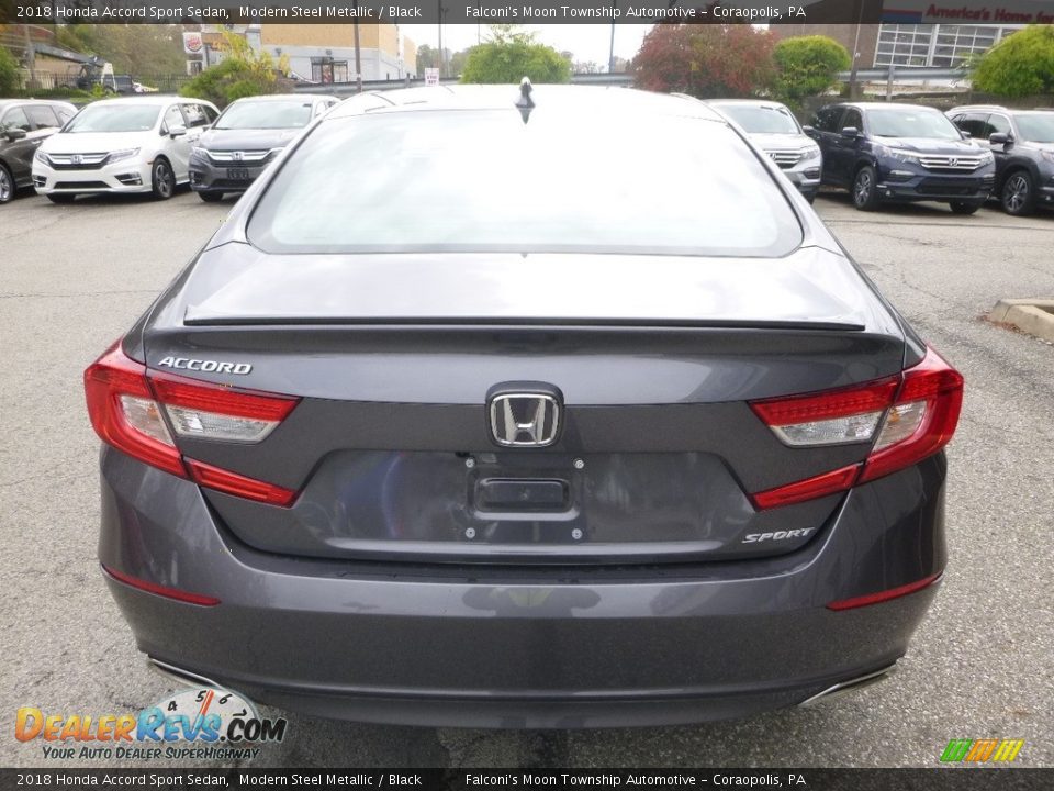 2018 Honda Accord Sport Sedan Modern Steel Metallic / Black Photo #3