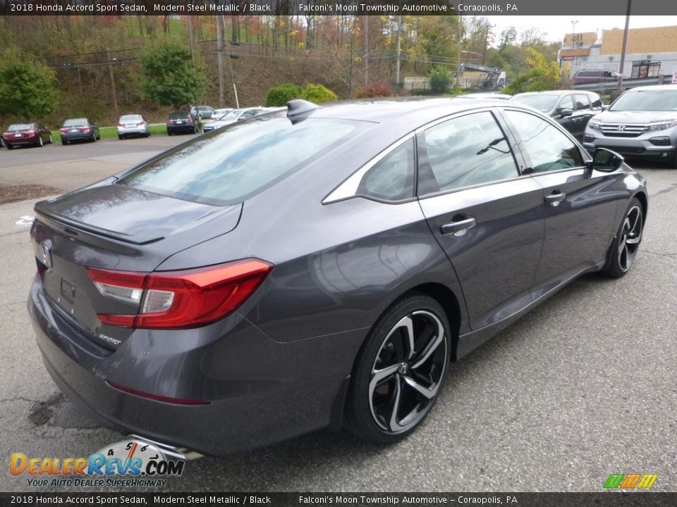 2018 Honda Accord Sport Sedan Modern Steel Metallic / Black Photo #4