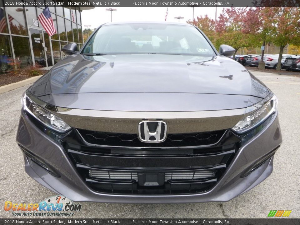 2018 Honda Accord Sport Sedan Modern Steel Metallic / Black Photo #6