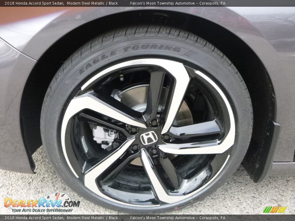 2018 Honda Accord Sport Sedan Modern Steel Metallic / Black Photo #7