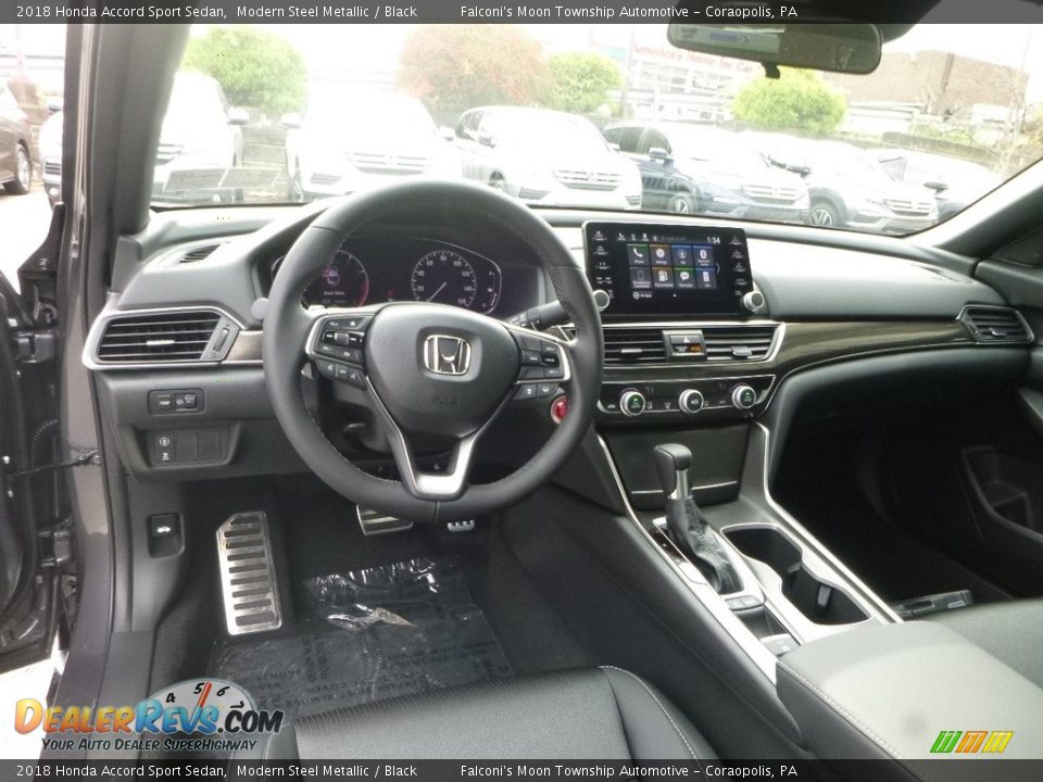 2018 Honda Accord Sport Sedan Modern Steel Metallic / Black Photo #10