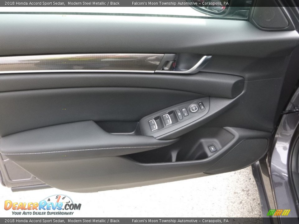 2018 Honda Accord Sport Sedan Modern Steel Metallic / Black Photo #11