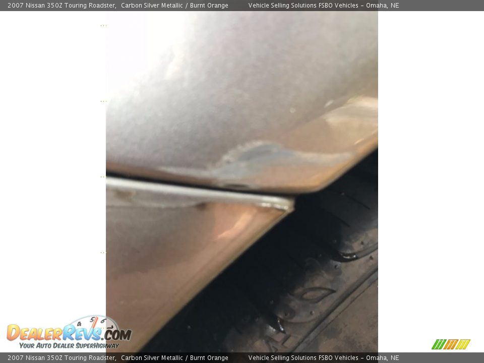 2007 Nissan 350Z Touring Roadster Carbon Silver Metallic / Burnt Orange Photo #6