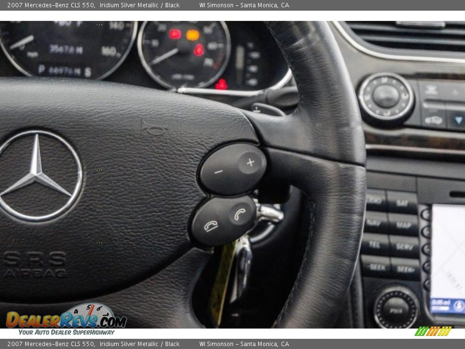 2007 Mercedes-Benz CLS 550 Iridium Silver Metallic / Black Photo #17