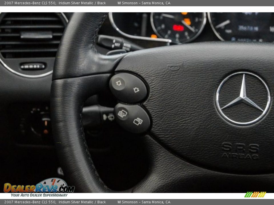 2007 Mercedes-Benz CLS 550 Iridium Silver Metallic / Black Photo #18