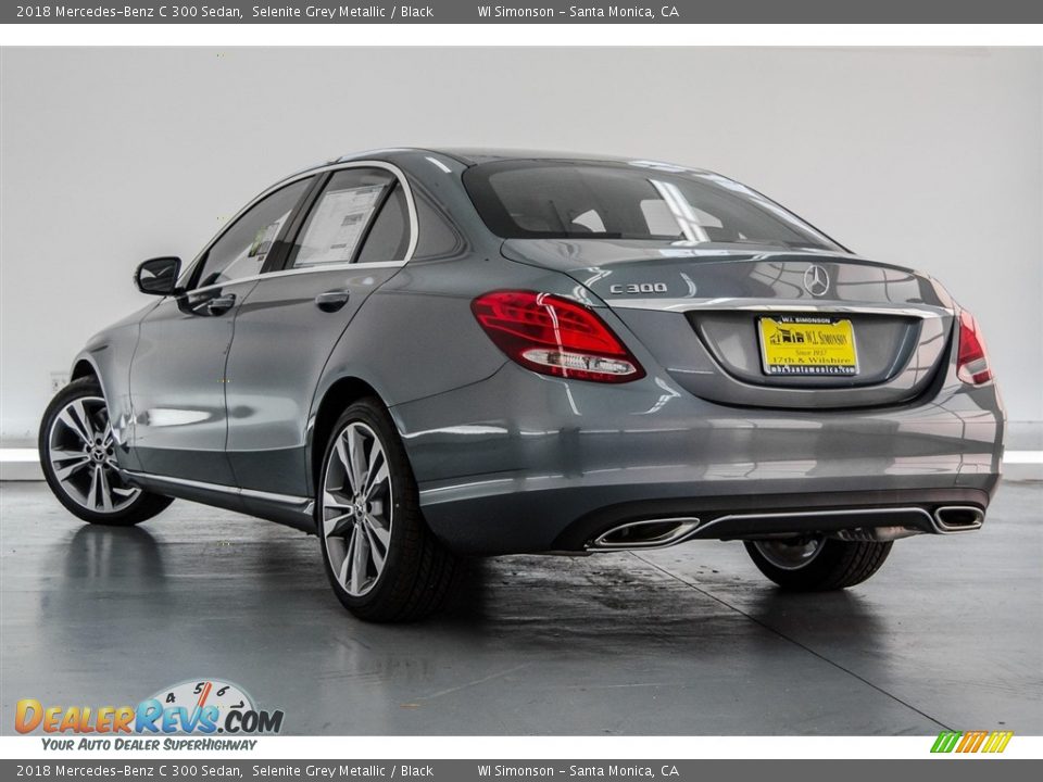 2018 Mercedes-Benz C 300 Sedan Selenite Grey Metallic / Black Photo #3