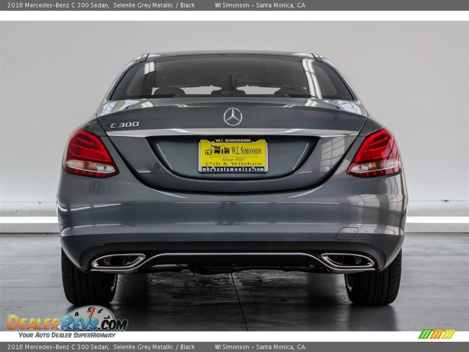 2018 Mercedes-Benz C 300 Sedan Selenite Grey Metallic / Black Photo #4