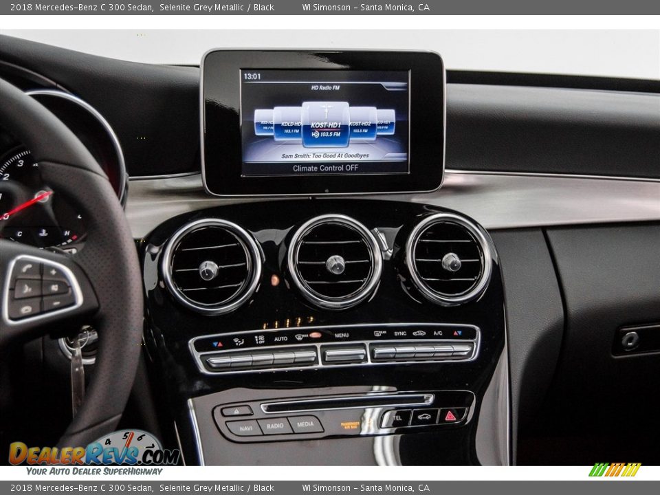 2018 Mercedes-Benz C 300 Sedan Selenite Grey Metallic / Black Photo #5