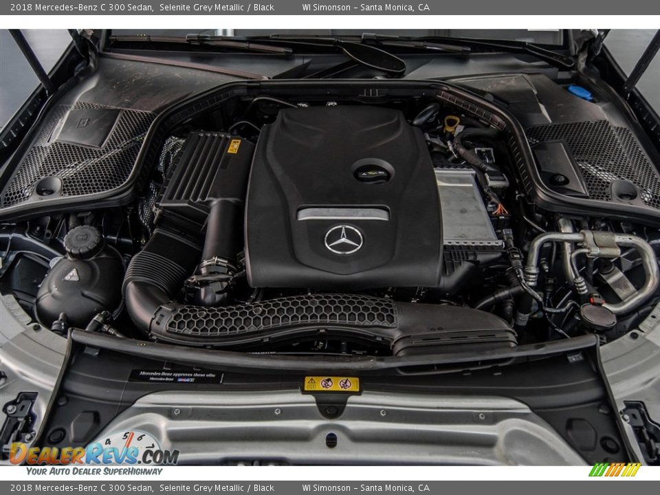 2018 Mercedes-Benz C 300 Sedan Selenite Grey Metallic / Black Photo #8