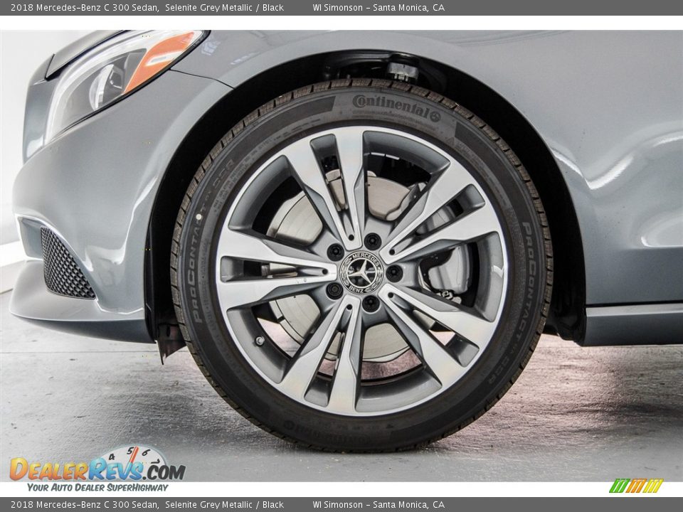 2018 Mercedes-Benz C 300 Sedan Selenite Grey Metallic / Black Photo #9