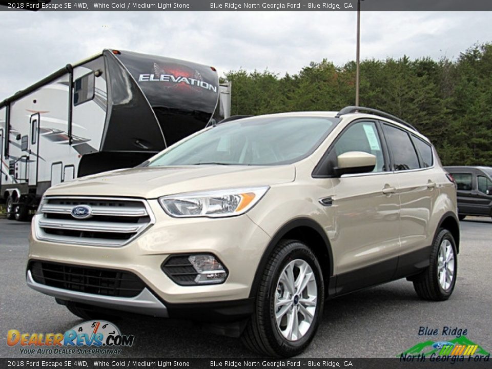 2018 Ford Escape SE 4WD White Gold / Medium Light Stone Photo #1