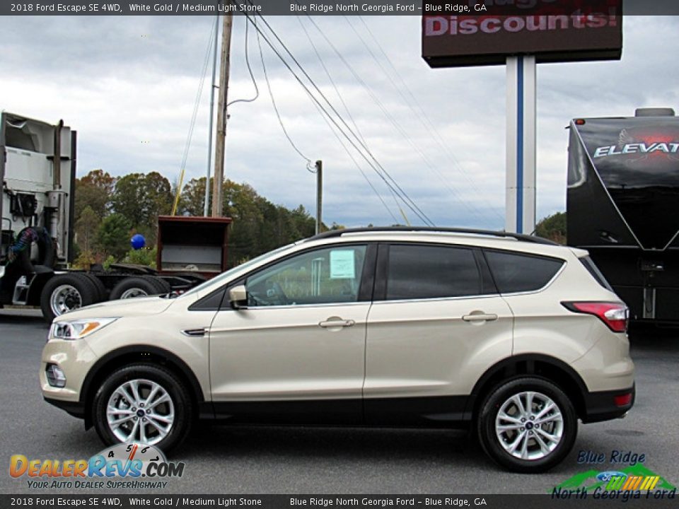 2018 Ford Escape SE 4WD White Gold / Medium Light Stone Photo #2