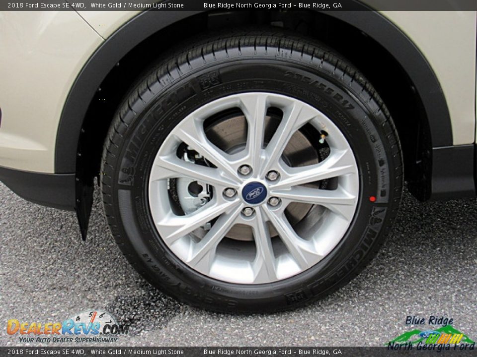 2018 Ford Escape SE 4WD White Gold / Medium Light Stone Photo #8